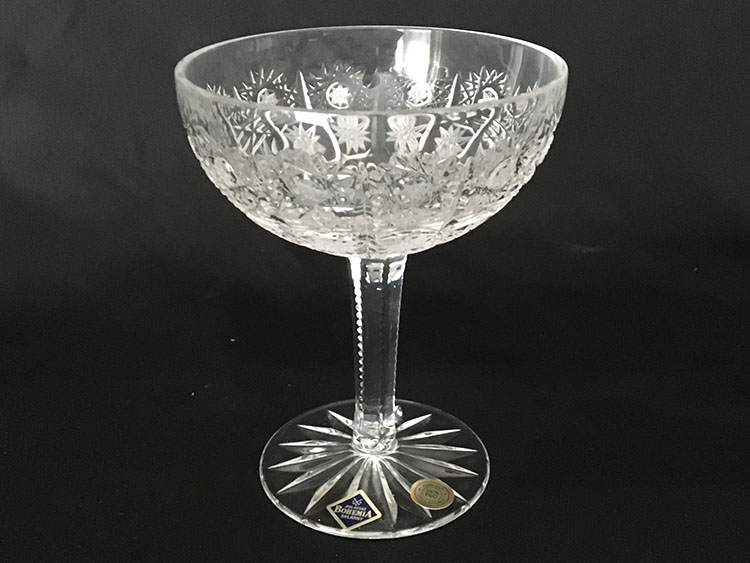 Crystal Bohemia Hand Cut Goblets Czech *Set of 6*