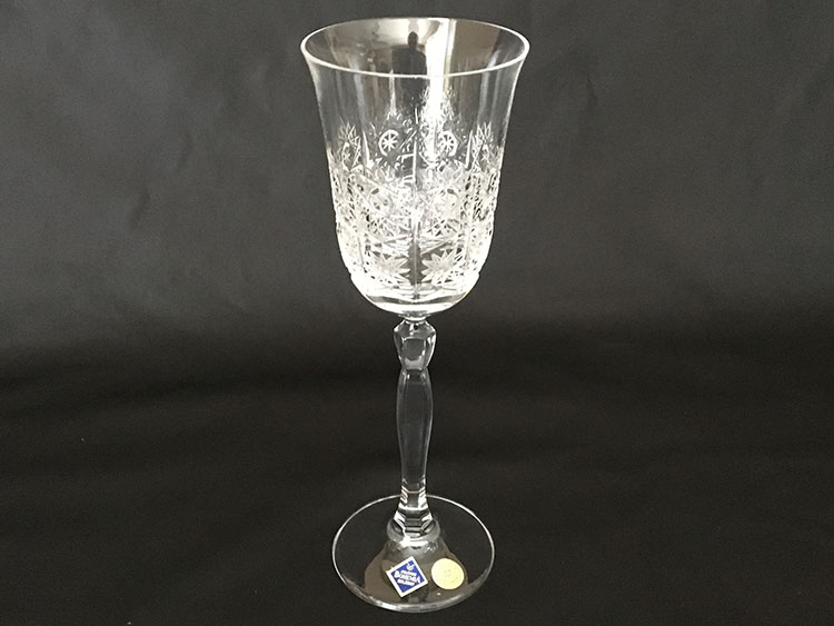 Crystal Bohemia Hand Cut Goblets Czech *Set of 6*