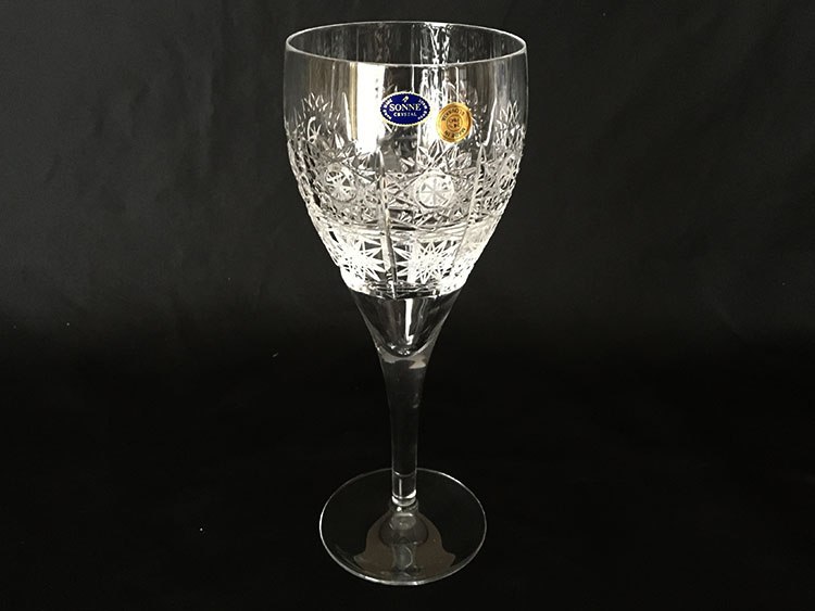 Crystal Bohemia Hand Cut Goblets Slovakia *Set of 6*