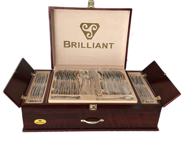 72 pcs Brilliant 1810 Stainless Steel Niece Cutlery Set 