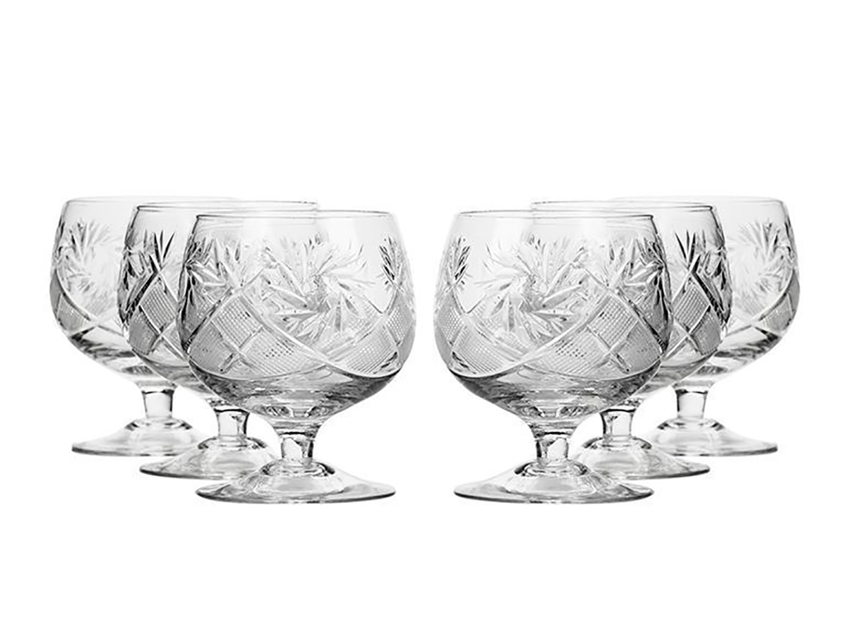Crystal Neman Brandy Glasses 10 Oz Set of 6 