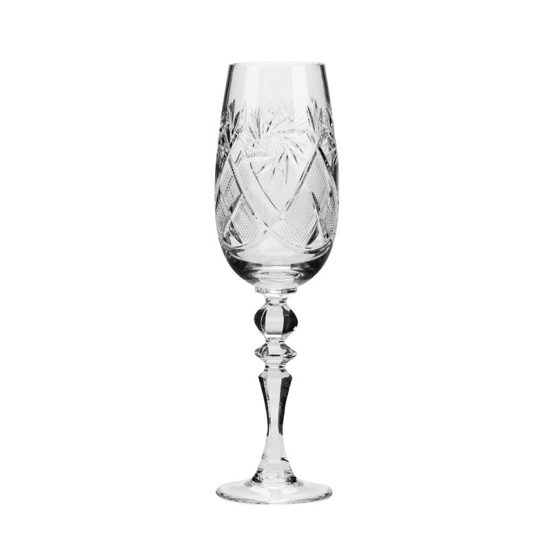 Crystal Neman Champagne Goblets 6 Oz Set of 6