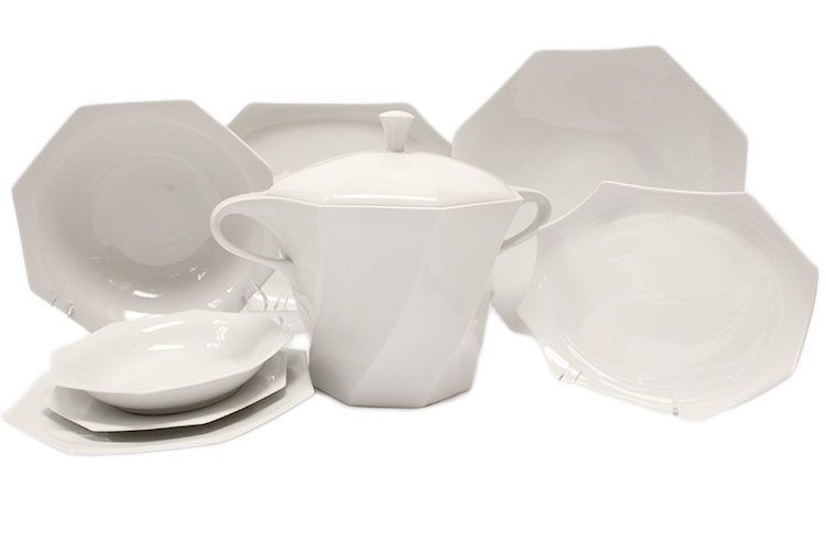 Dinner Set White Bormio