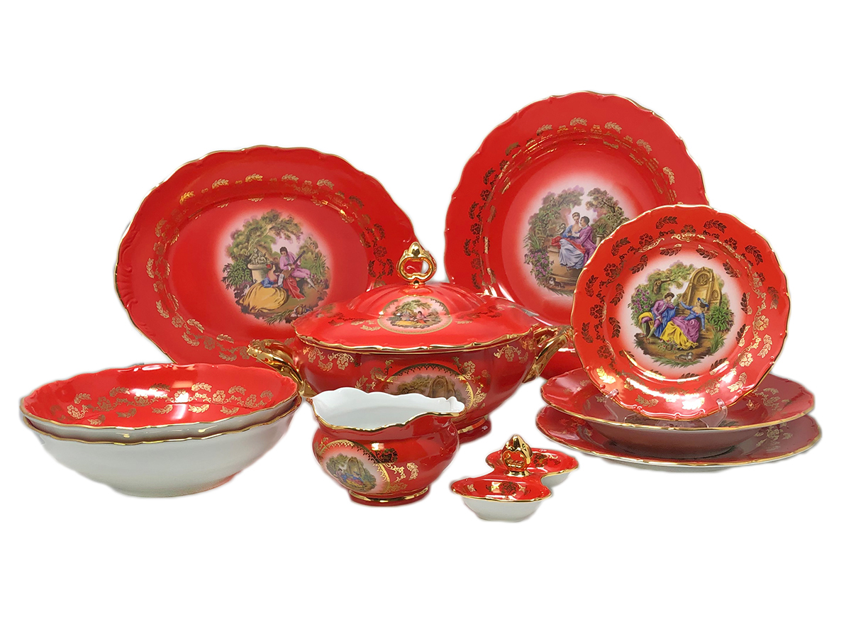 Madonna Original Red-Ruby Dinner Set