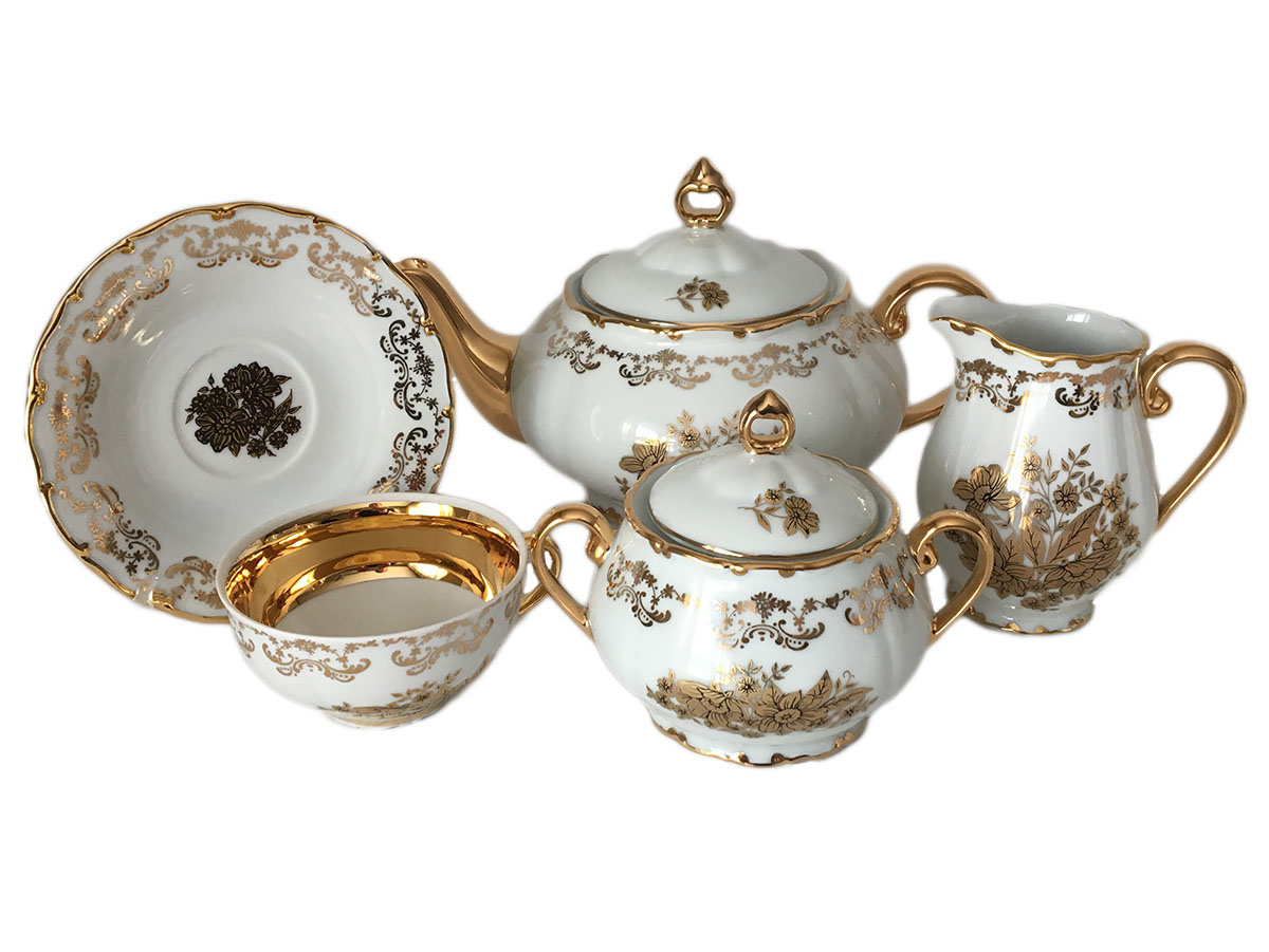 Golden Flower Tea Set 
