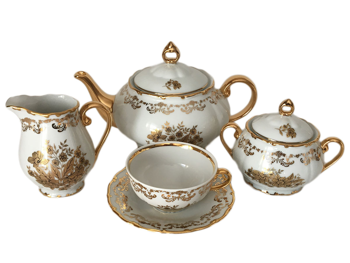 Golden Flower Tea Set