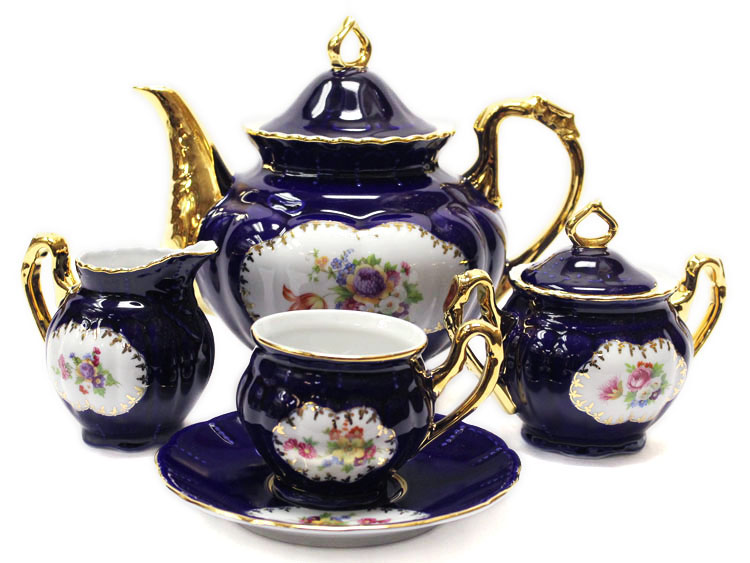 Cobalt Nancy Coffee Set