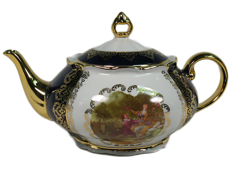 Madonna Cobalt Romeo & Juliet Tea Pot 1.3L